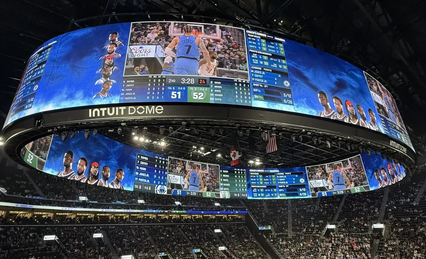 Intuit Dome pendant un match NBA