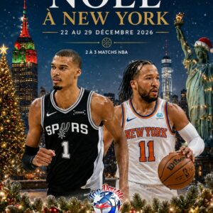 Voyage NBA New York – Noël 2026 (3 matchs + vols + hôtel 4★)