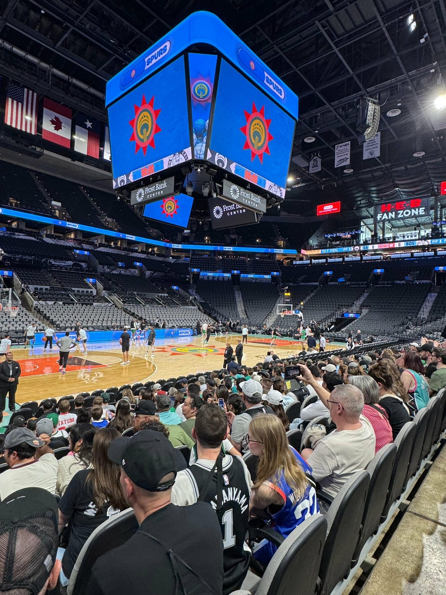 Participants Trip Double assistent à l’échauffement NBA depuis les premiers rangs à San Antonio
