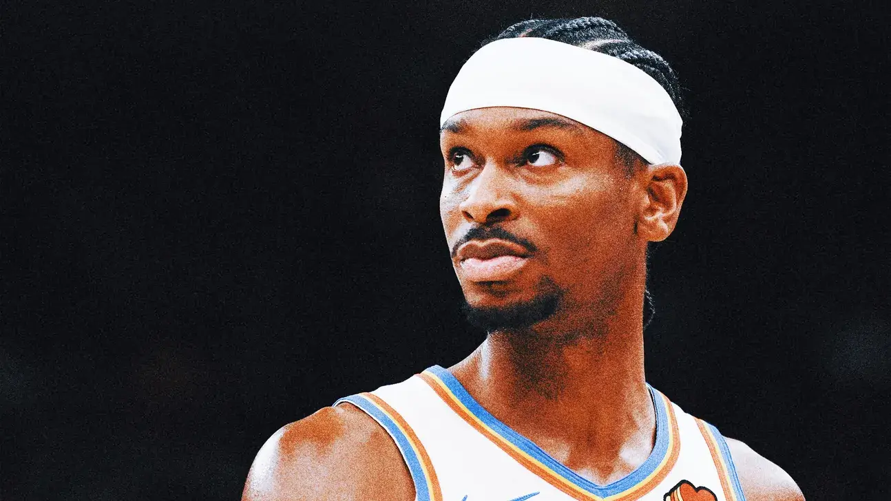 Shai Gilgeous-Alexander con la camiseta del Thunder de Oklahoma City