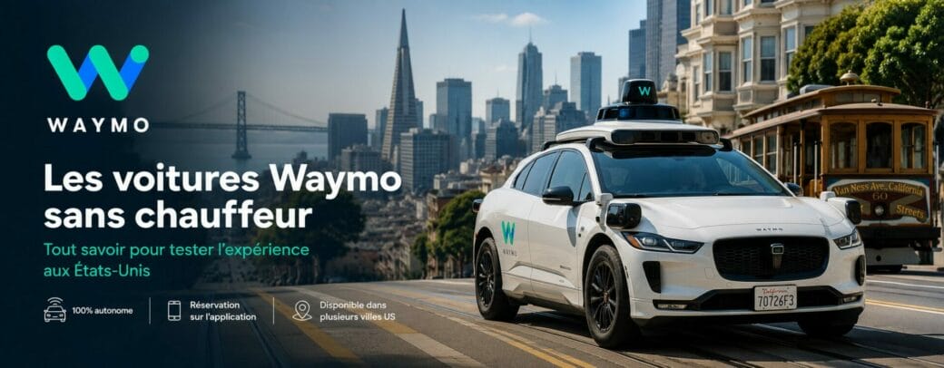 Voiture Waymo sans chauffeur à San Francisco pour tester un robotaxi autonome aux États-Unis