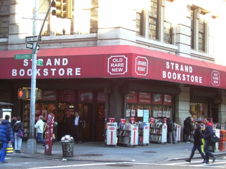 Strand Book Store, una de las librerías más famosas de Nueva York.