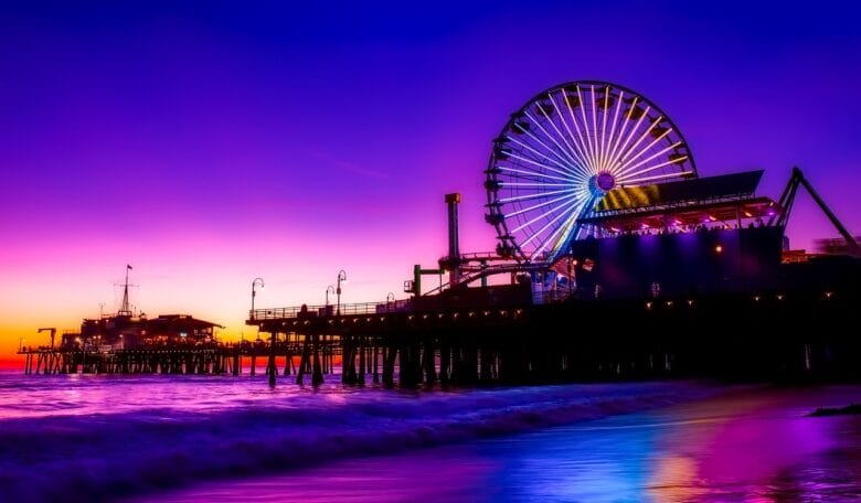 santa monica, pier, Los Angeles