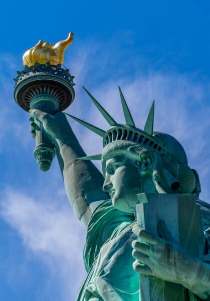 La Statue de la Liberté et sa couronne