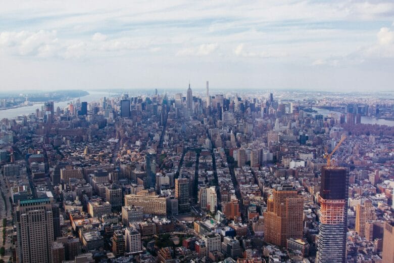 La vista panorámica desde el One World Observatory