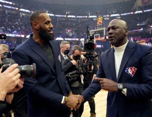 LeBron James et Michael Jordan réunis lors du All-Star Game NBA