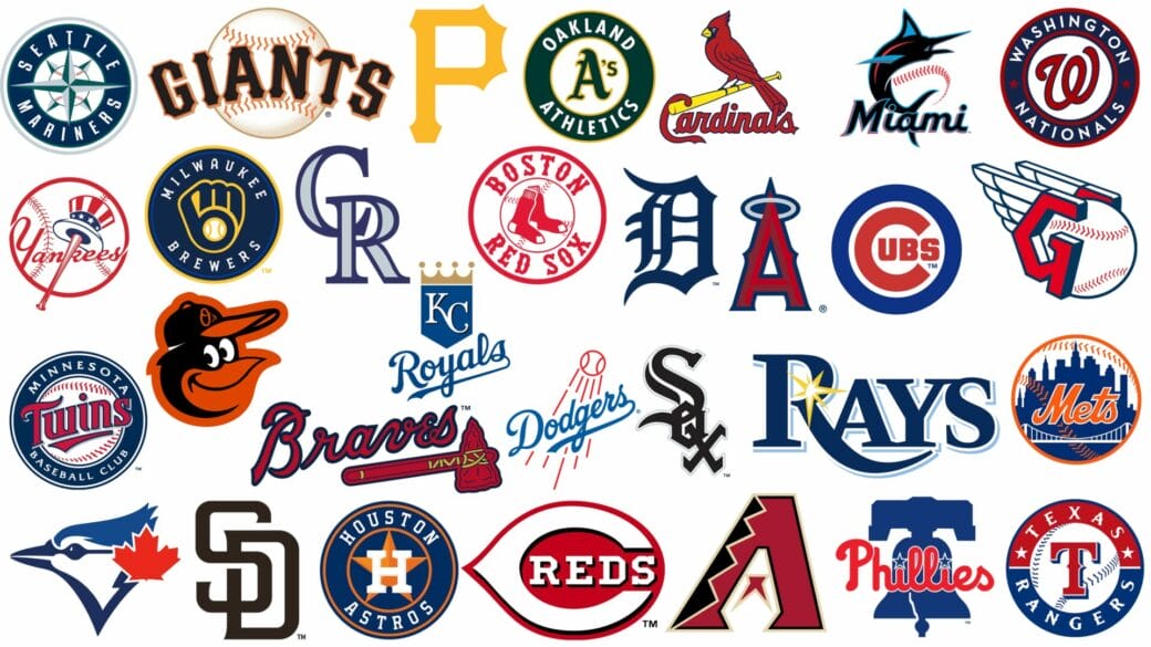Logos officiels des 30 équipes MLB pour la saison 2025