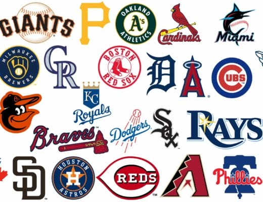 Logos officiels des 30 &eacute;quipes MLB pour la saison 2025