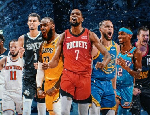 Montage de stars NBA — saison 2025-26 : où regarder en France (Prime Video & NBA League Pass)