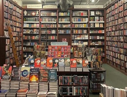 Interior de una librer&iacute;a con encanto en Nueva York.