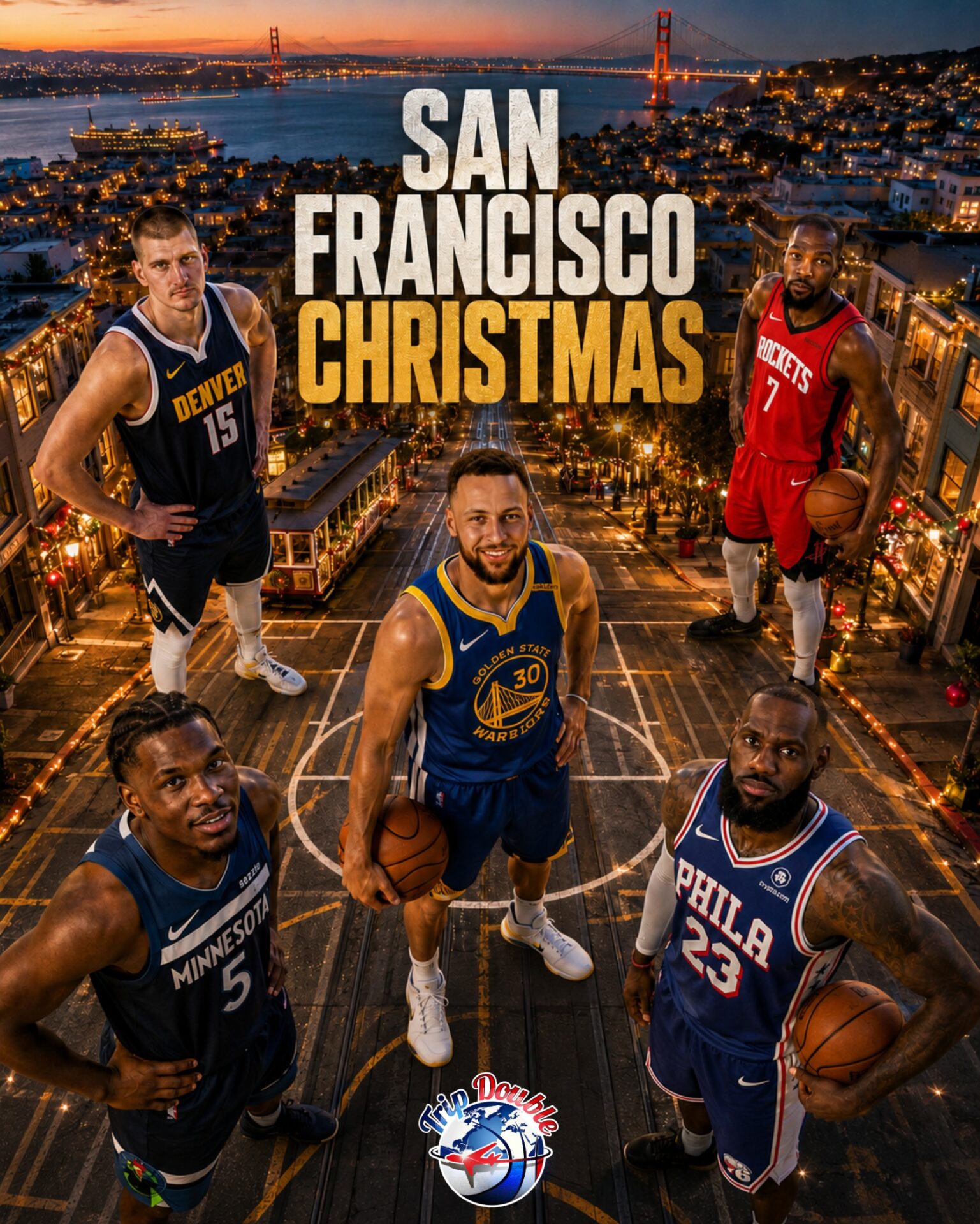 Voyage NBA San Francisco – Noël 2026 (4 matchs + vols + hôtel 4★)